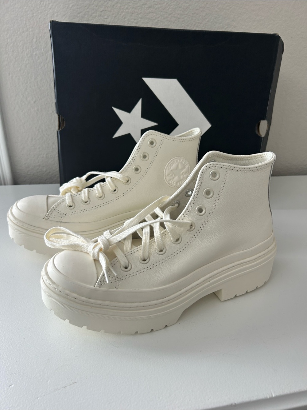 Converse Chuck Taylor All Star Lugged Heel Platform High-Tops, size 10, NIB